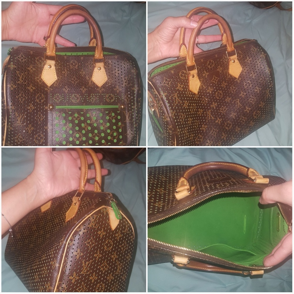 Louis Vuitton perforated speedy